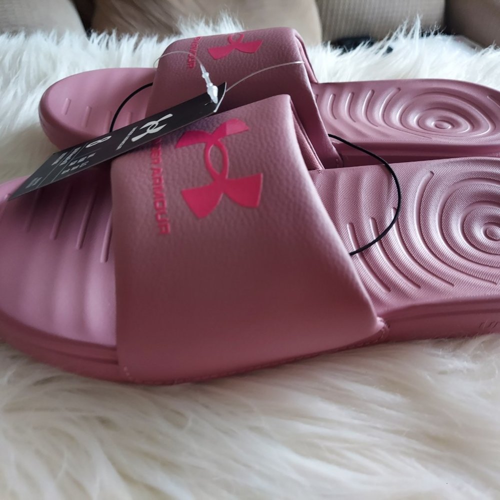 COPY - BRAND NEW UNDER ARMOUR SLIDE  WITH CUSHION SIZE 8 - Picture 6 of 6